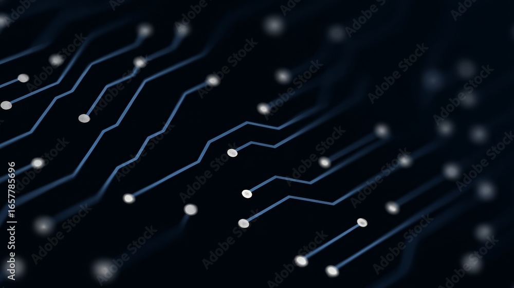 Poster abstract monochrome digital artwork featuring a captivating and intricate pattern of white dots and 