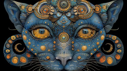 blue cat head
