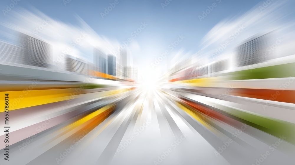 Poster dynamic abstract motion blur background capturing the essence of a bustling cityscape at night with 