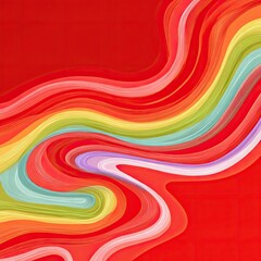 Abstract swirl design in vibrant colors