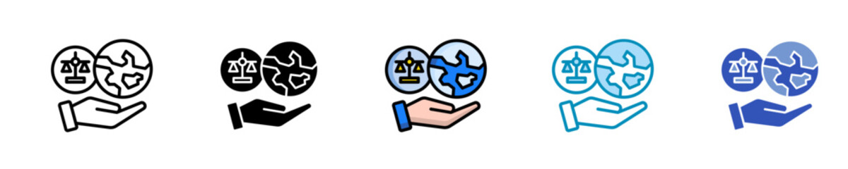 Environmental Ethics  Icon Set Multiple Style Collection
