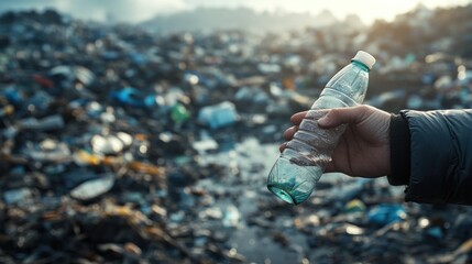 hand holding water bottle