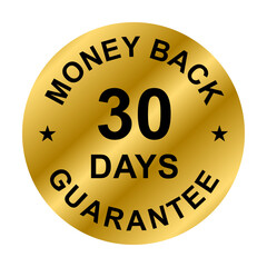 30 days money back guarantee icon vector for graphic design, logo, website, social media, mobile app, UI illustration