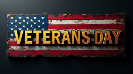A patriotic tribute honoring veterans on veterans day with the american flag, symbolizing gratitude, service, and remembrance for our nations heroes and their dedication to freedom