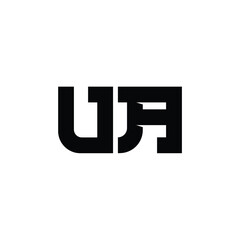 UA monogram logo design letter text name symbol monochrome logotype alphabet character simple logo