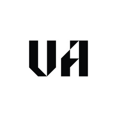 UA monogram logo design letter text name symbol monochrome logotype alphabet character simple logo