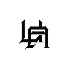 UA monogram logo design letter text name symbol monochrome logotype alphabet character simple logo