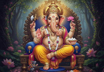 Lord Ganesha poster wallpaper 