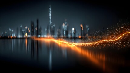 Blue technology background with network connections and digital data connection, web banner design for tech online site or social media promotion of product service on the dark blue background