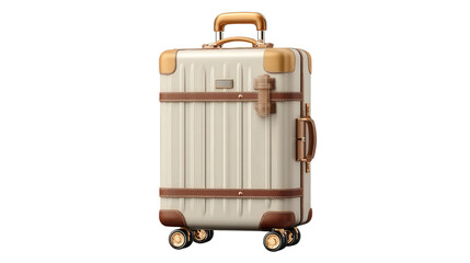 Travel Suitcase with Spinner Wheels background isolated on a Transparent background, PNG file.