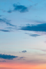 beautiful colorful sky and cloud in twilight time background