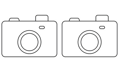 photography camera icon vector illustration on transparent background. EPS 10