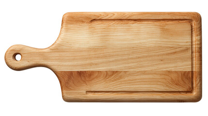 Wooden Cutting Board background isolated on a Transparent background, PNG file.