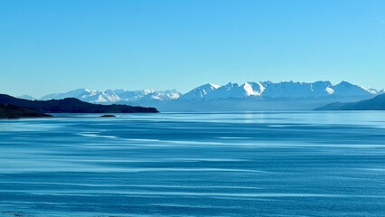 Beagle Channel Water with Argentine Mountains – Chile View