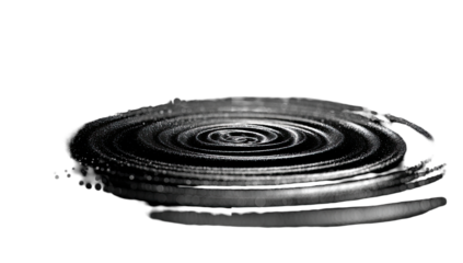 Abstract spiral vortex.  Grayscale swirling effect, concentric circles