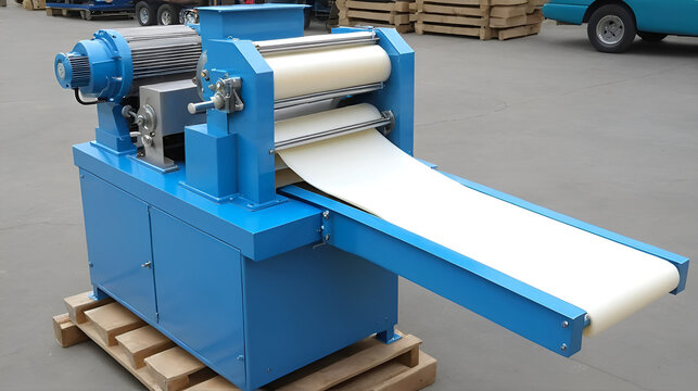 Soap plodder machine refines and shapes soap noodles or dough into solid bars