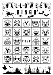 Halloween Bingo Game for Kids, Fun & Easy Classroom Party Activity with Spooky Characters, Perfect for Grades K–3, Printable Bingo Cards