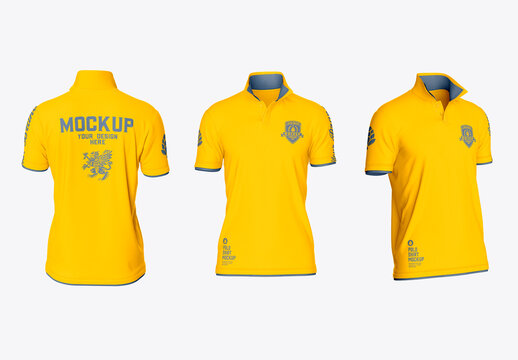 Fitted Polo Shirt Mockup