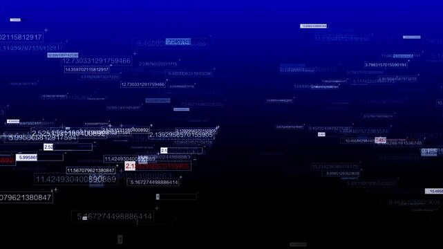 abstract blue background with binary code