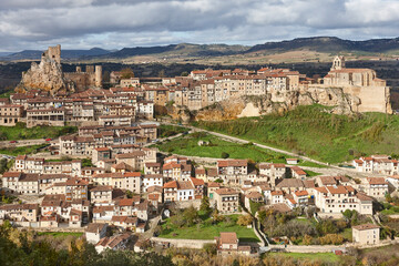 Picturesque medieval village of Frias. Burgos Castilla y Leon. Spain