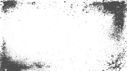 Abstract Grunge Texture – distressed.  Scratched Grain Dot Noise Overlay Vector Black and White Transparent Background