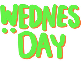 Wednesday, day, Wednesday text, text
