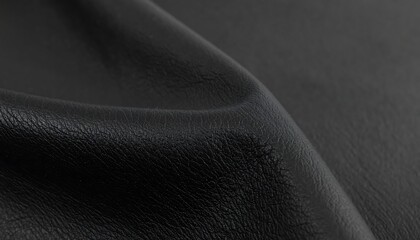 Black fabric texture close-up