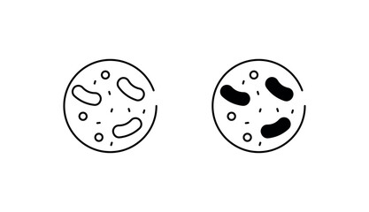 Probiotic icon design with white background stock illustration