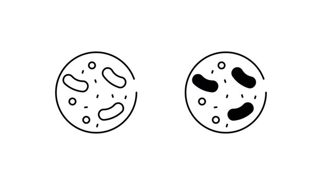 Probiotic icon design with white background stock illustration