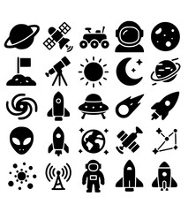 space 30 icons set © bagcam