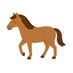 年賀状2026 ウマのシンプルなイラスト　年賀状素材　午年　干支