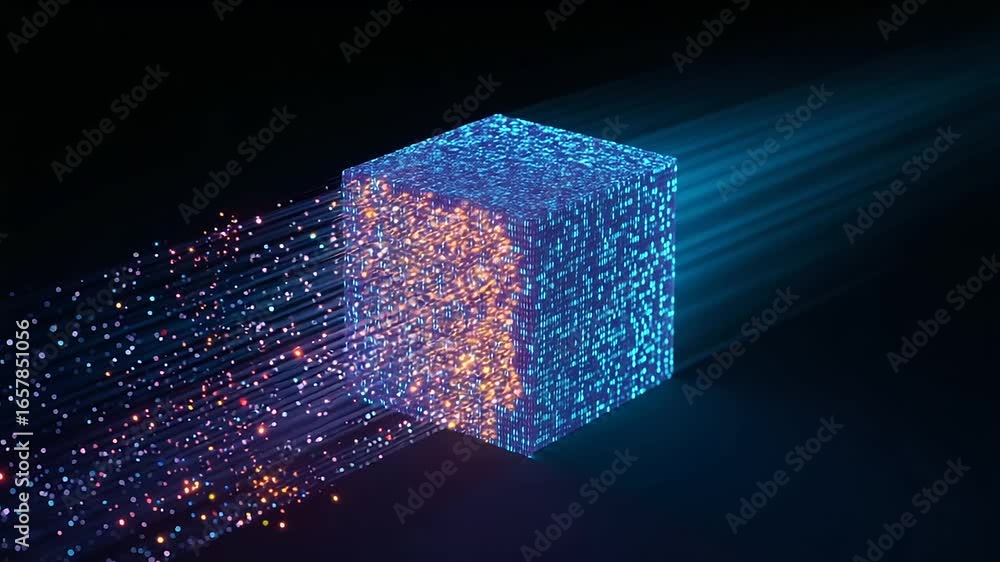 Aufkleber a dynamic visualization illustrating the principles of data encryption and cryptography.