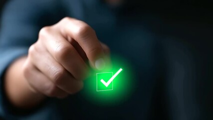 Futuristic holographic dashboard visualizing a digital checklist in progress, representing smart task management, workplace efficiency, workflow optimization and innovation. - Powered by Adobe