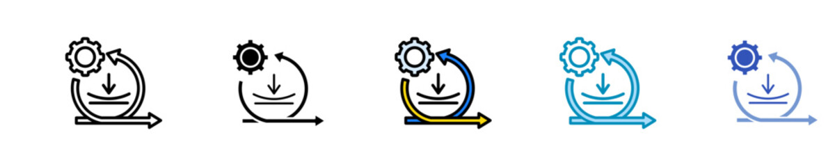 Agility  Icon Set Multiple Style Collection