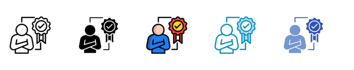 Trusted Leader  Icon Set Multiple Style Collection