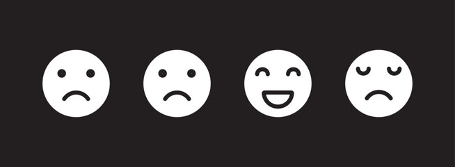 mixed emoji face expression set . Emoji faces collection. Emoji faces collection
