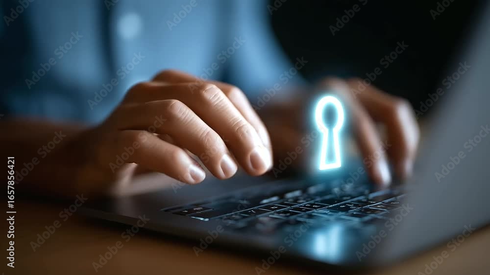Aufkleber cutting-edge holographic interface for secure digital access.