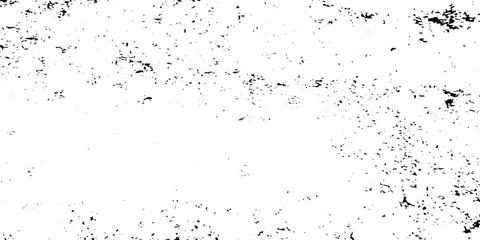 Distressed grain texture vector illustration dirt messy splash overlay and black and white Dust distress grungy effect paint. Vector scratch rustic surface effect monochrome texture composed dust.	