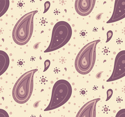 India tiled in textile paisley. Surreal festival, Indian cucumber rich. Medallion orient on dot foliage.