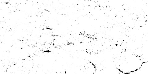 Fototapeta premium Distressed grain texture vector illustration dirt messy splash overlay and black and white Dust distress grungy effect paint. Vector scratch rustic surface effect monochrome texture composed dust. 
