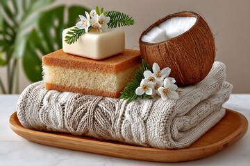 Stylish Skincare Products Wooden Box High Resolution Picture