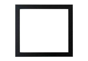 Dark square frame with empty space in center isolated on transparent background