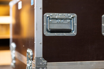 Cases with handles in production Facility