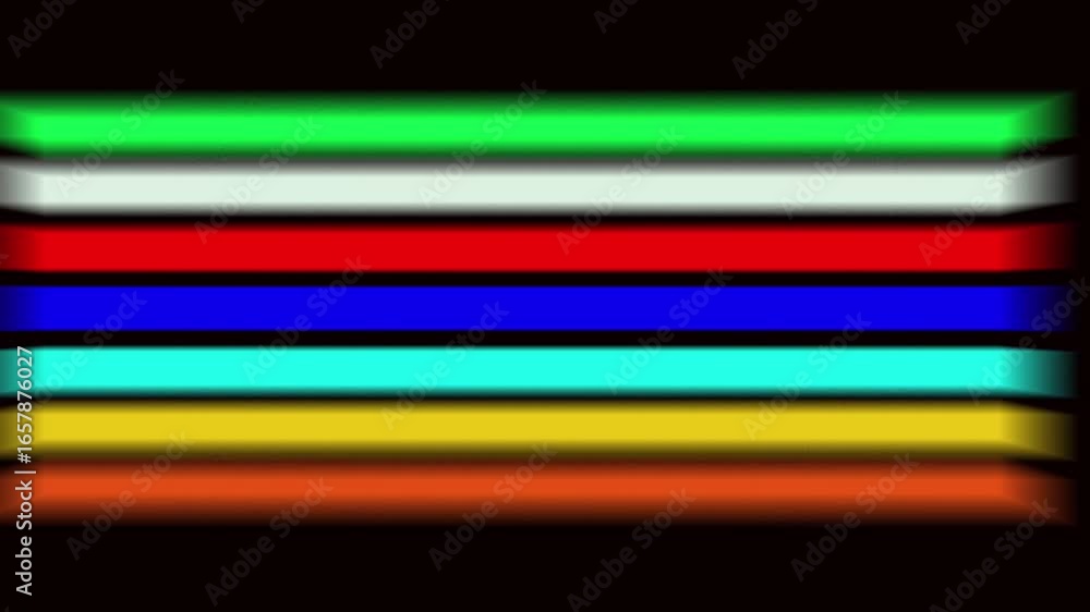 Poster vibrant horizontal color bands abstract animation seamless loop background motion graphics. motion g