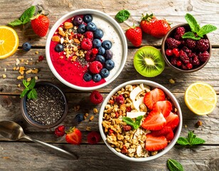 Vibrant Vegan Feast Flat Lay