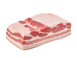 raw pork meat isolated on transparent background