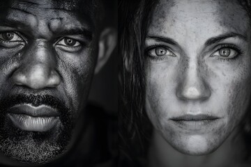 courage shows power and grit in portraits and tight shots of people facing obstacles.