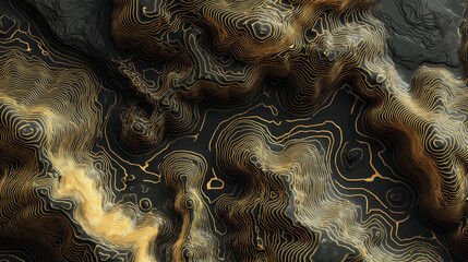 An expressive depiction of brown fractal harmony: an enchanting journey into visual expression.