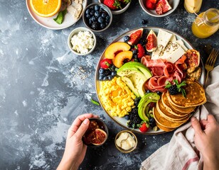 Title: Wholesome Meal Flat Lay