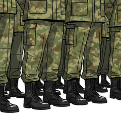 sepatu seragam tentara